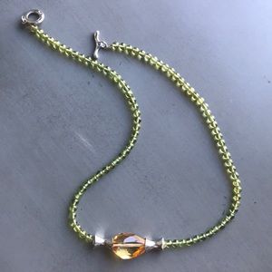 Robert Lee Morris Peridot and Citrine Necklace